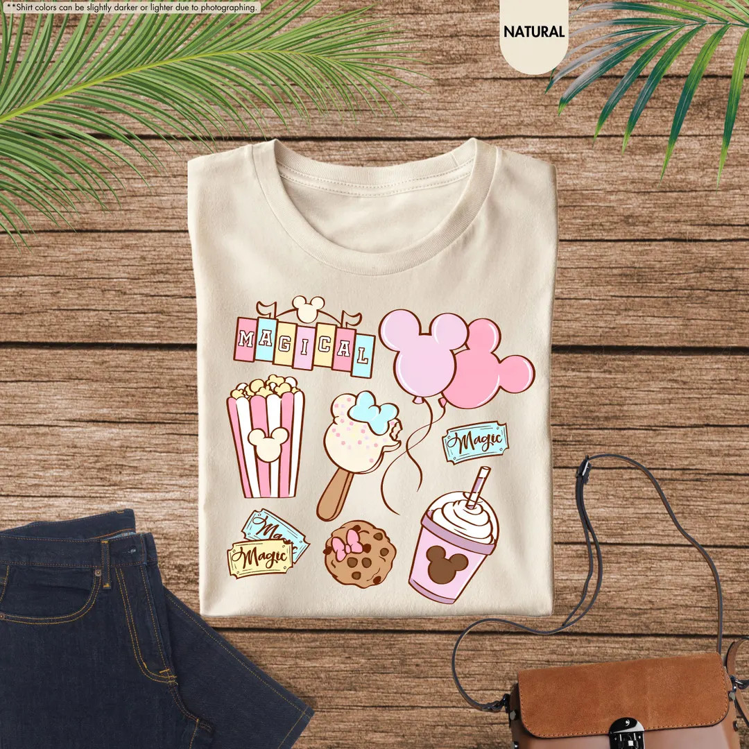 Disney Snacks Shirt, Magical Park Snacks Shirt, Disneyland Snacks Shirt, Epcot Snack Shirt, Magic... | Etsy (US)