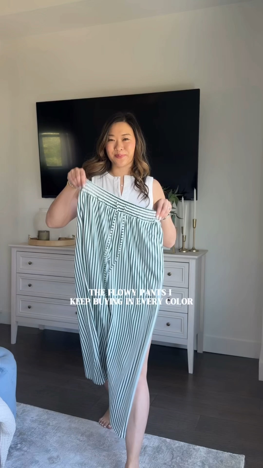 Amazon flowy pants // wide leg pants // mom style // updated summer outfit 

Wearing a medium in both

#LTKootd #LTKSeasonal #LTKPetite
