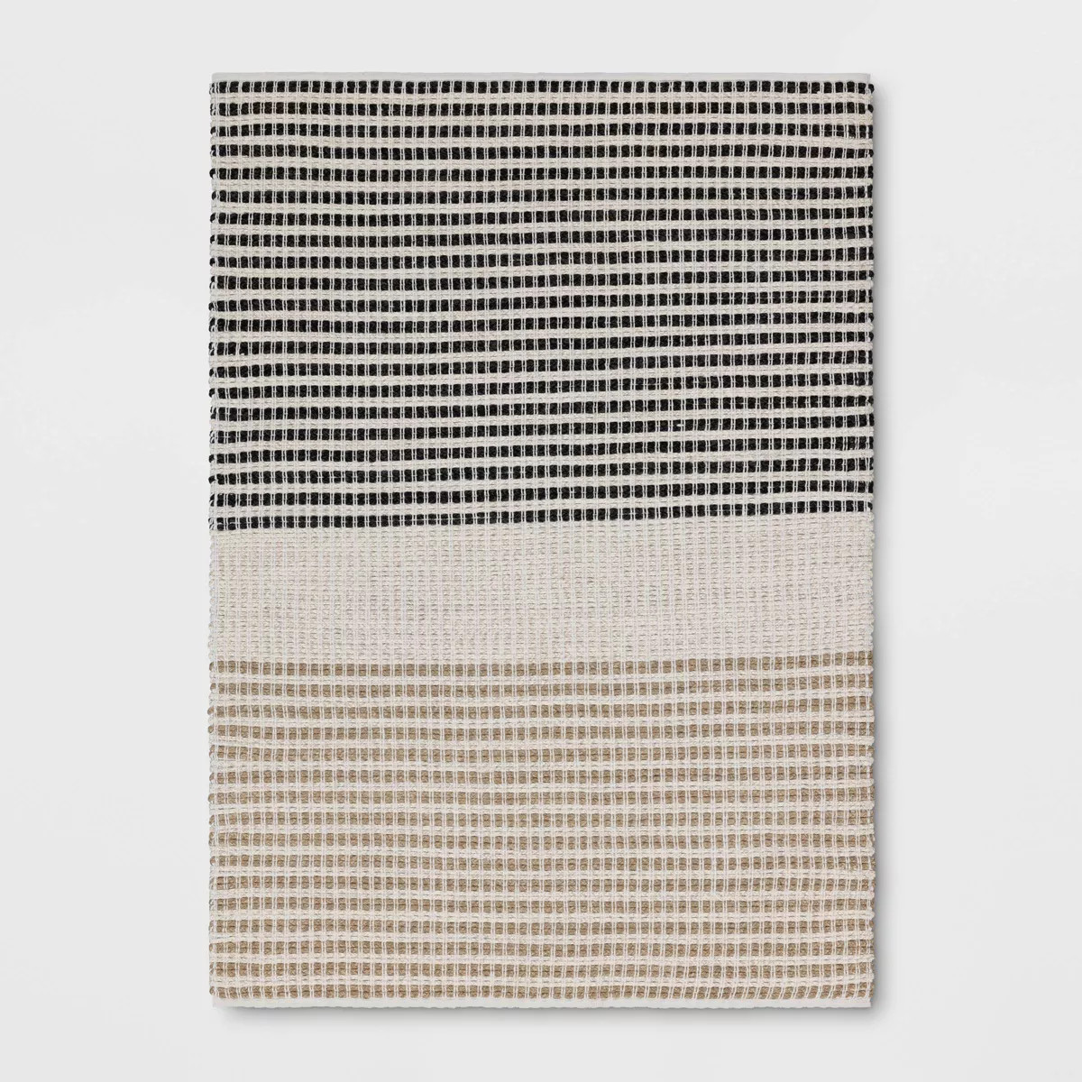 5'x7' Color Block Braided Outdoor Area Rug Ivory -Threshold™ | Target