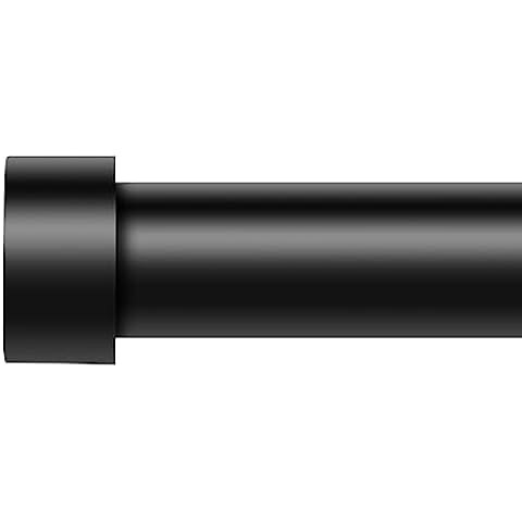 Umbra Cappa Curtain Rod, Includes 2 Matching Finials, Brackets & Hardware, 120 to 180-Inches, Bla... | Amazon (US)