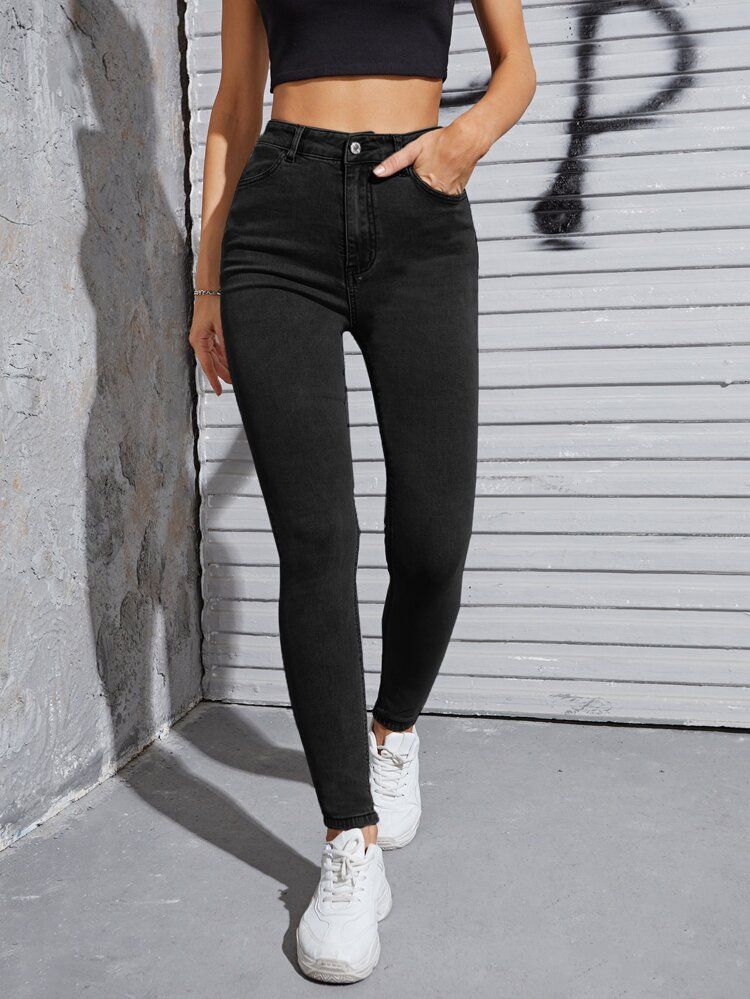 High Waist Skinny Jeans | SHEIN