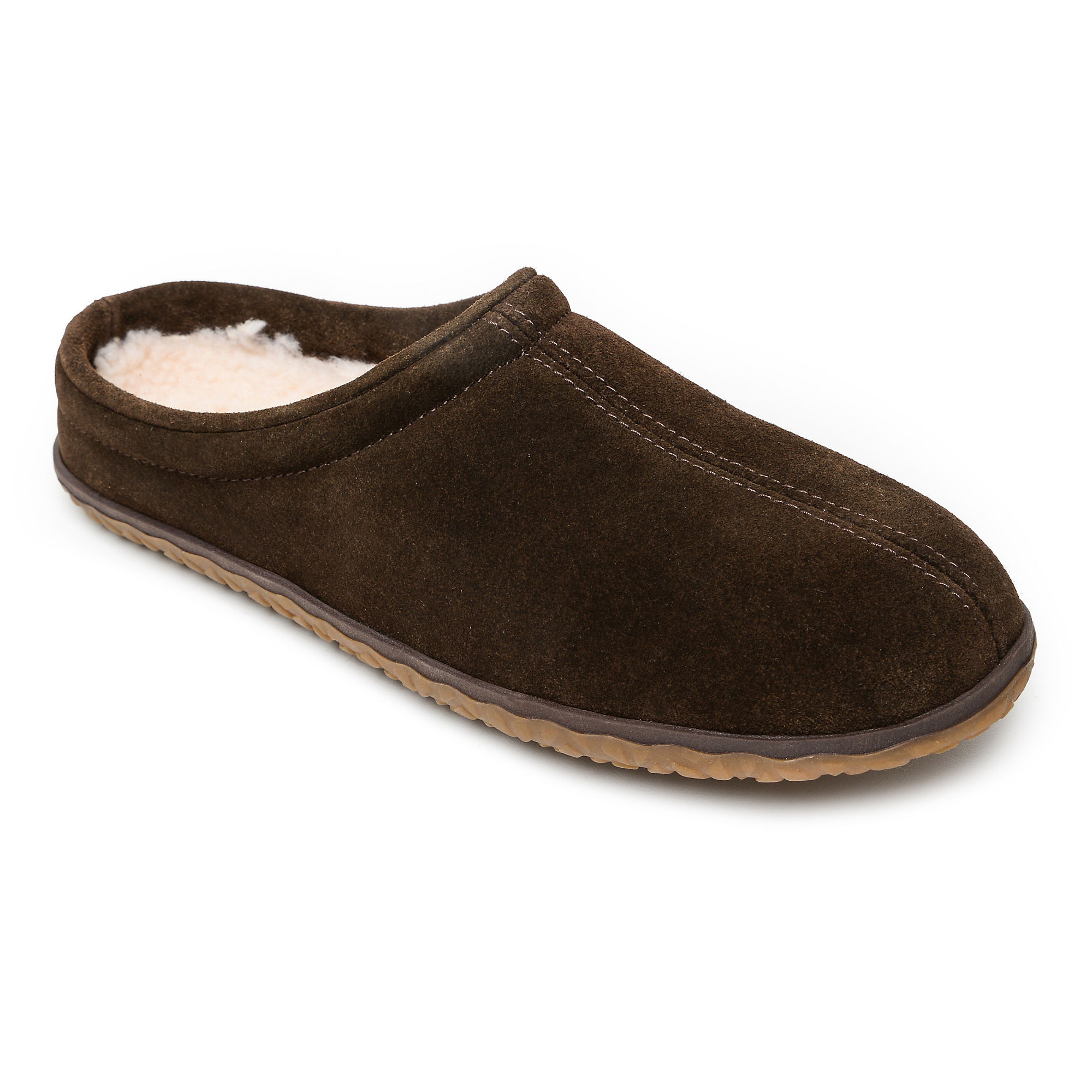 Minnetonka Men's Taylor Suede Clog Slippers | Lands' End (US)