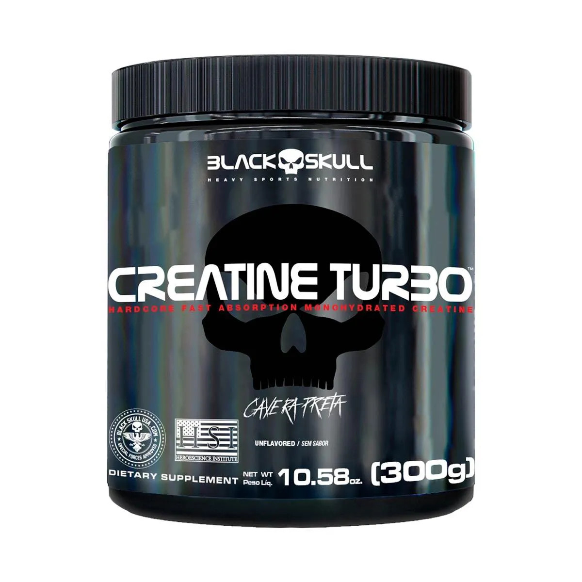 Creatina Black Skull Creatine Turbo 300g | DrogaRaia (BR)