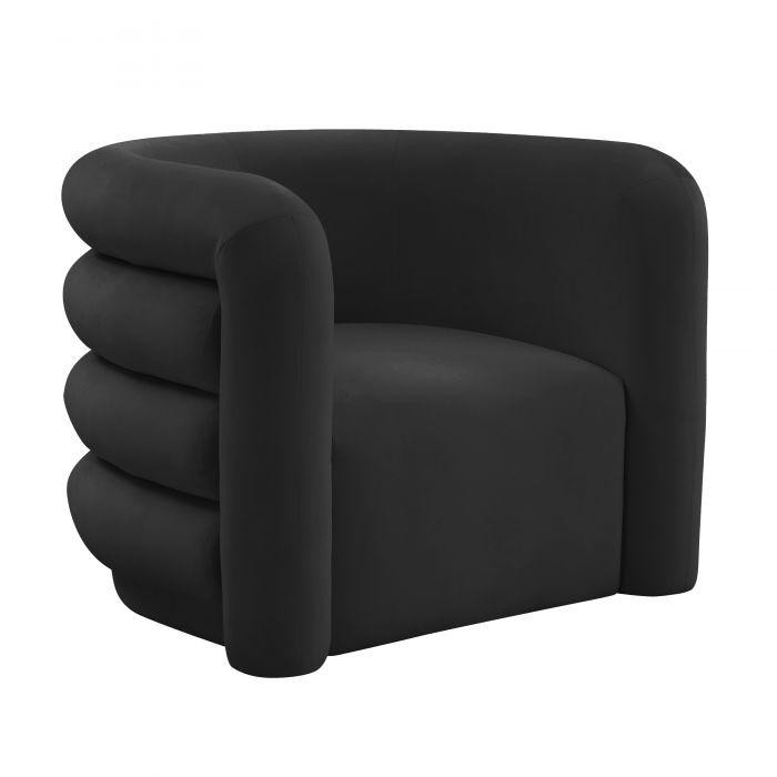 Curves Velvet Lounge Chair | Burke Decor