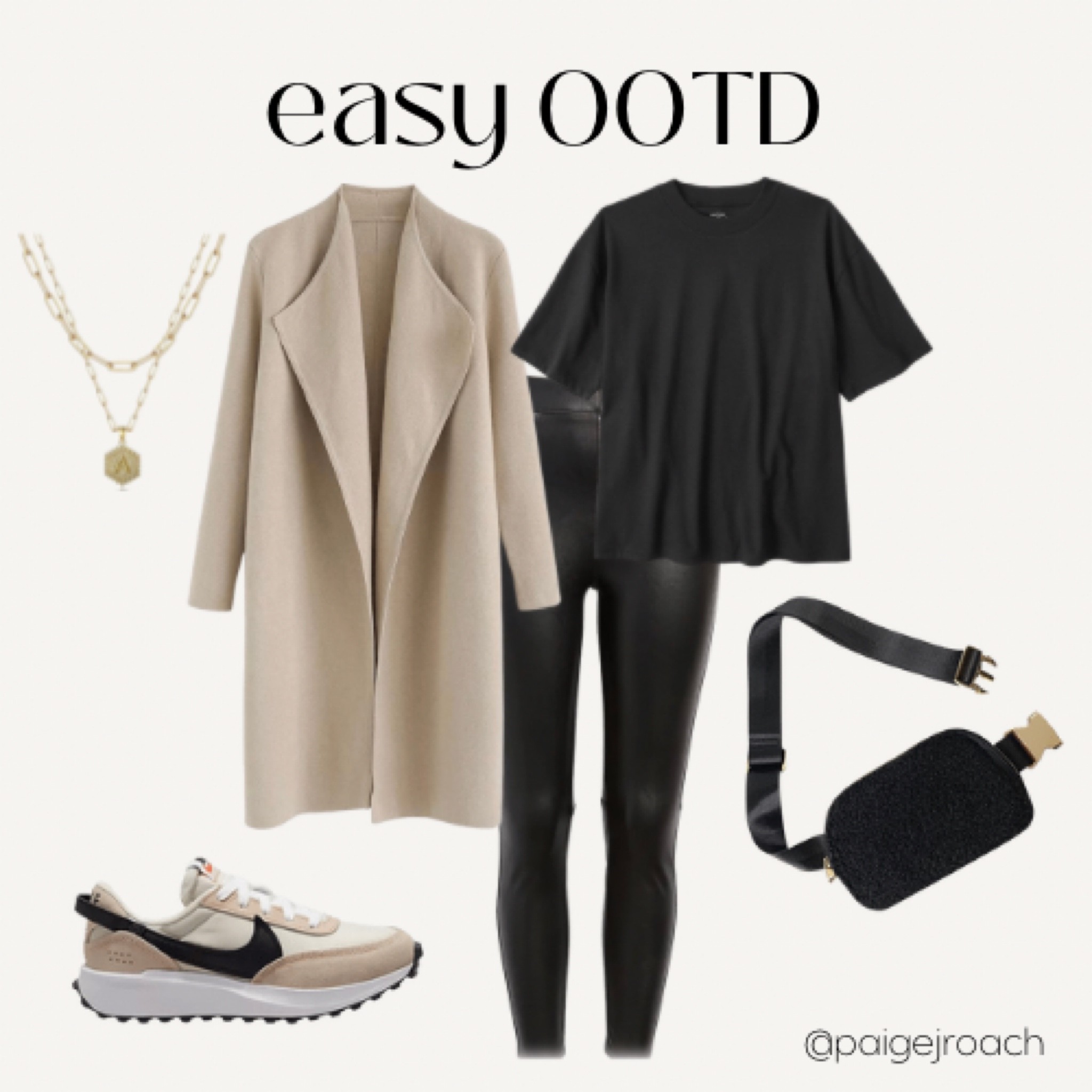 Easy OOTD, one of those days, casual ootd, fall ootd, winter ootd, winter outfit, winter outfit inspiration, fall outfit inspiration, fall inspiration, Nike sneaker, sherpa belt bag, monochromatic outfit, travel outfit, airport outfit

#LTKtravel #LTKSeasonal #LTKstyletip