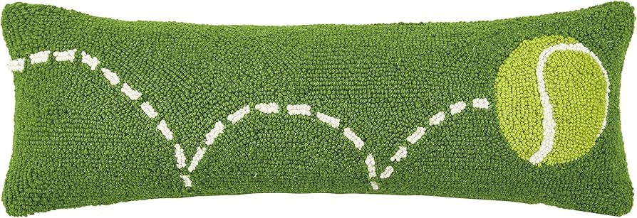 Peking Handicraft Bouncing Tennis Hook Pillow, Green | Amazon (US)