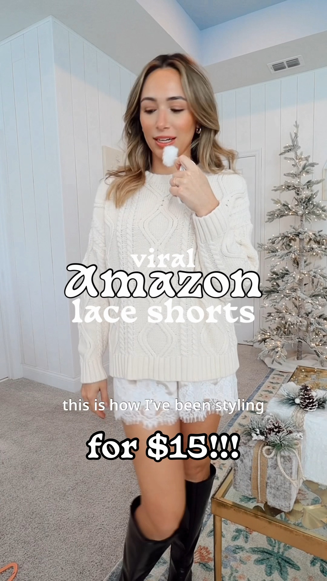 Viral $15 lace shorts from Amazon! These are so cute!! Ya’ll know I love a trend and I hope these are one that stays because omg so cute, comfy, and easy! Wear these lace shorts for Friendsgiving or Thanksgiving and you’ll be a TEN! ☺️ 

#LTKSaleAlert #LTKStyleTip #LTKHoliday