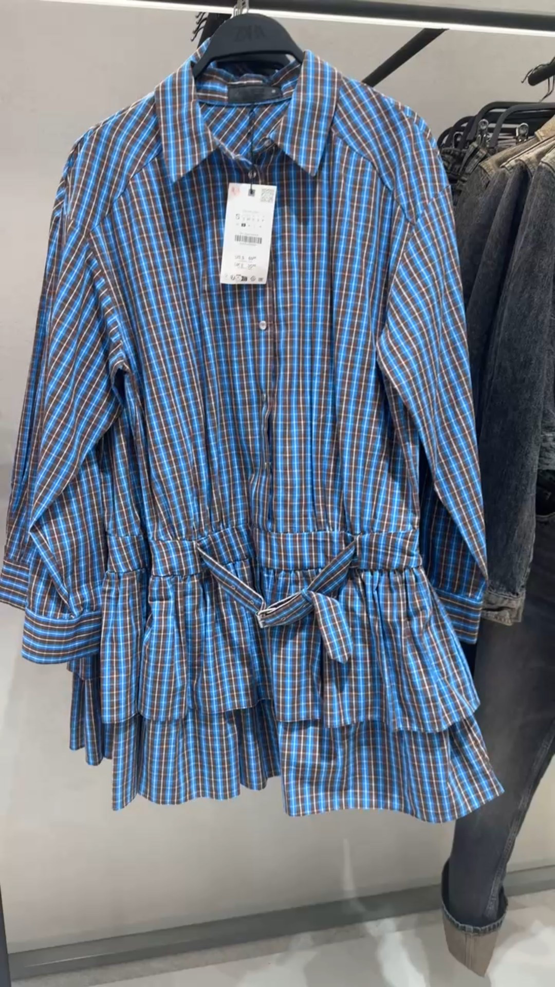 Plaid belted ruffle mini dress! Wear with knee high boots or sneakers for a casual look!

#LTKootd