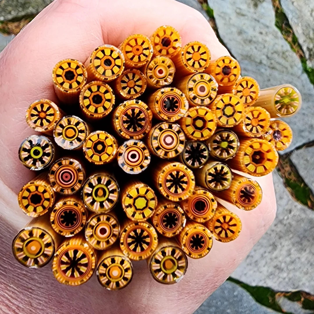 COE 90 Extra-Fancy Murrini: "Main Event" (1 oz Cane/Sticks) - Fusible Glass | Etsy (US)