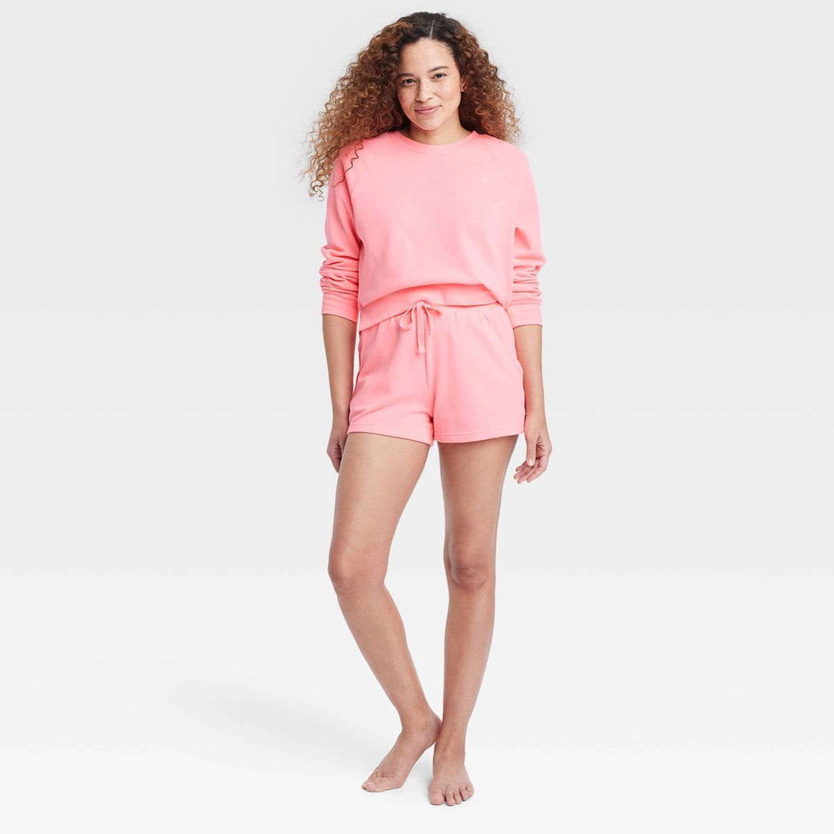 Women's Fleece Lounge Shorts - Colsie™ Blue S | Target