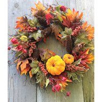 FALL DOOR WREATH, Front Door Wreath  Free Shipping  Fall Wreath for Front Door, Fall Door Wreaths  Velvet Pumpkin WreathBest Seller!! | Etsy (US)