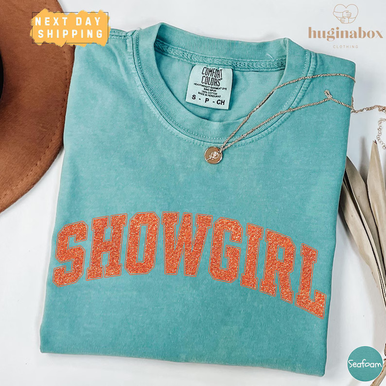 Showgirl Comfort Colors Shirt for Fan, Orange Show Girl Concert Tee, Showgirl Era Graphic T-Shirt... | Etsy (US)