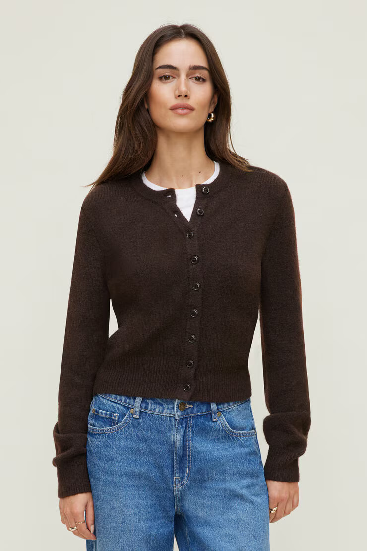 Rebecca Crewneck Cardigan | Dynamite Clothing