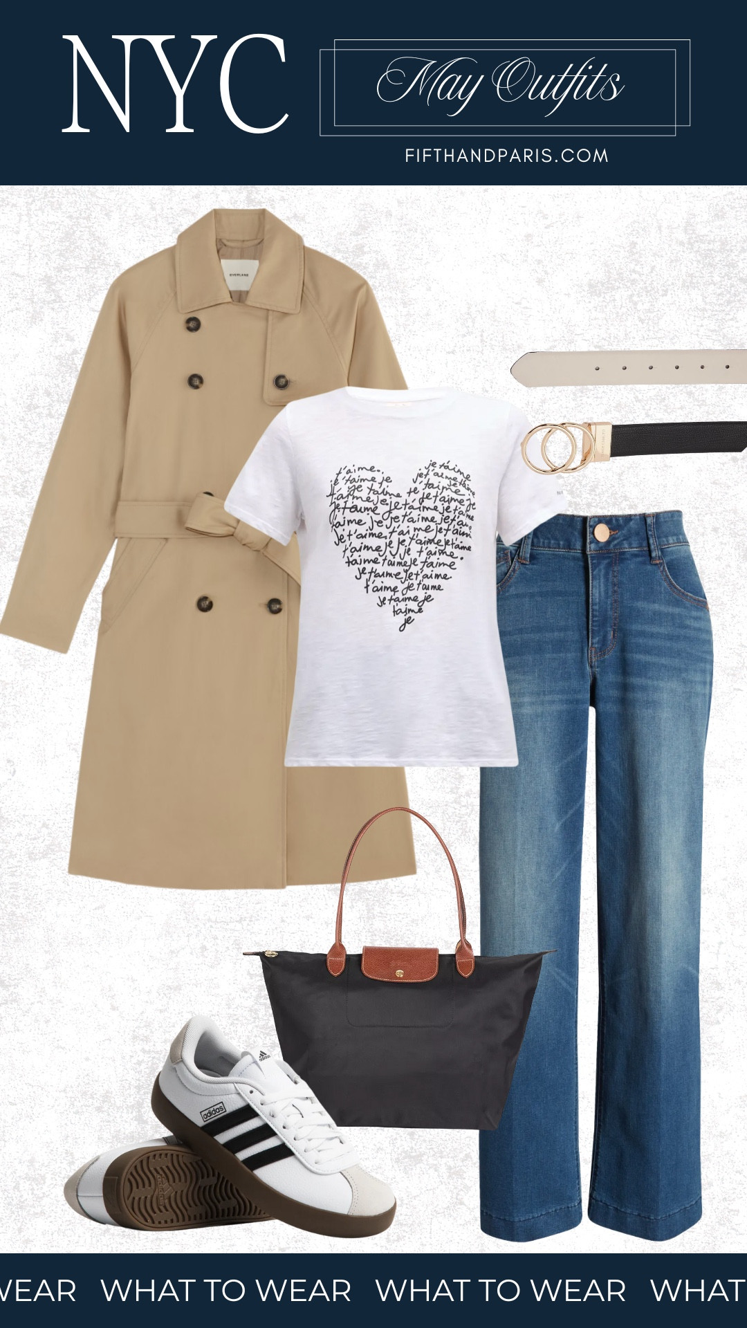 What to Wear in NYC. 

A sleek day around town look.  If sneakers aren’t your thing, add a loafer or espadrille to keep it casual but chic  

#LTKSeasonal #LTKOver40 #LTKStyleTip