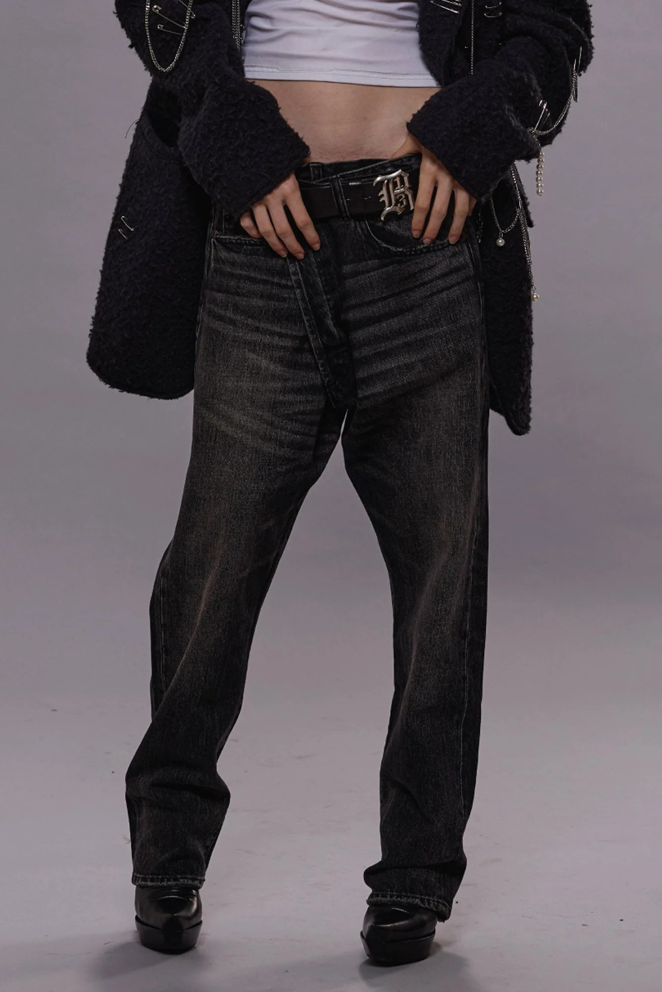 R13 Crossover Jean - Arvin Black / 28 | R13