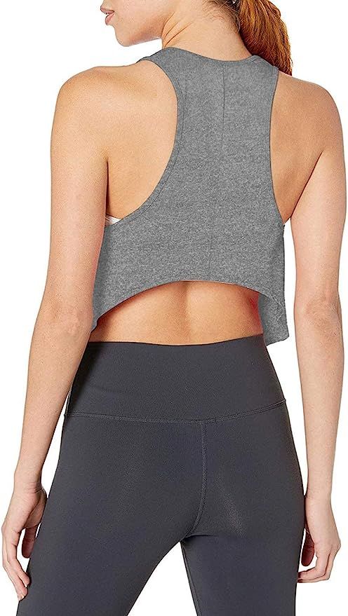 Bestisun Cropped Workout Tops Open Back Shirts Racerback Athletic Tank Tops for Women | Amazon (US)