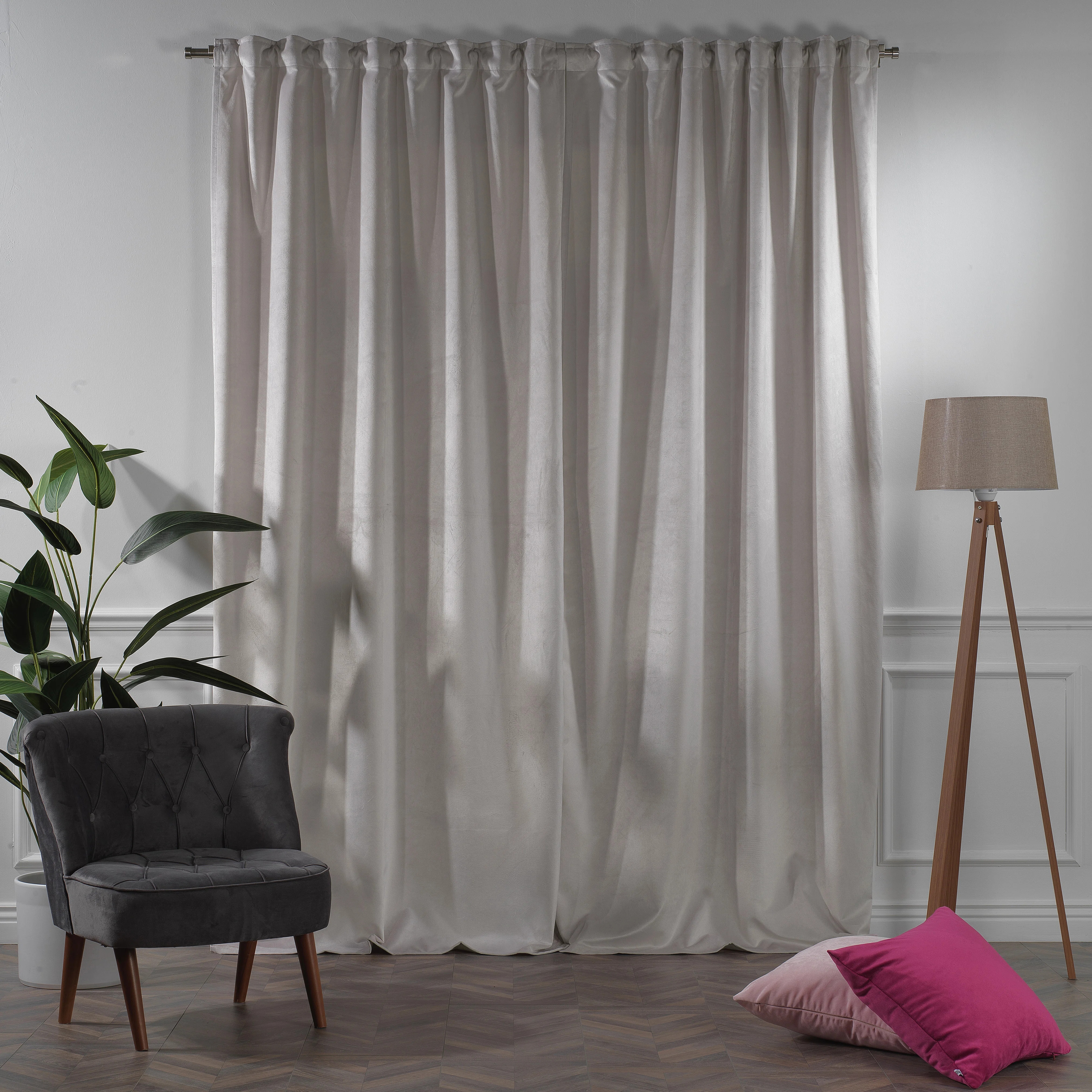 Matte Velvet Extra Wide x Extra Long Custom Made Decorative Double Panel (Set of 2) | Birch Lane