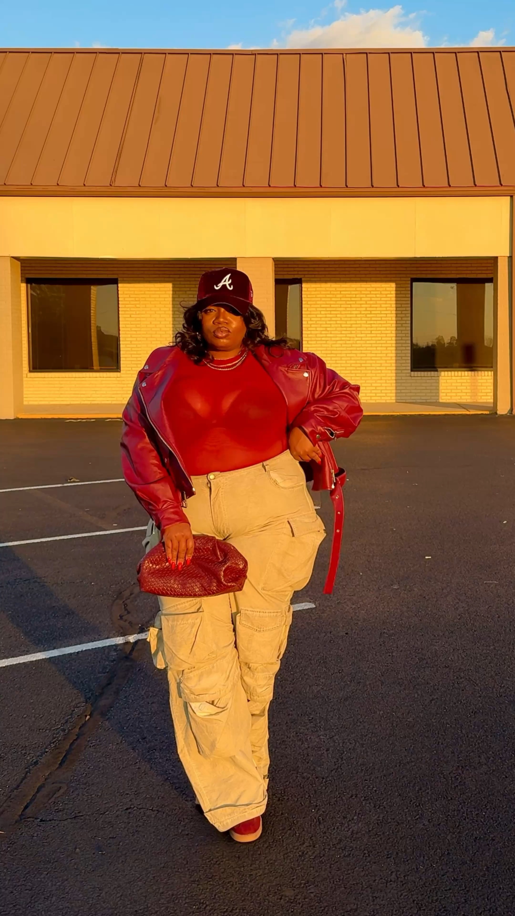 Listen!!! I love a stream look no matter the weather! Now this look is a combination of SHEIN/Amazon/and Fashion Nova. Ans we know Fashion Nova don’t provide links so be sure to see below for descriptions! 

💕Hat: Culture Kings 
💕Jacket: Fashion Nova: Heartbreaker Moto Jacket - Burgundy - Size 3XL
💕Pants: Fashion Nova: Talk It Up Oversized Distressed Washed Cargo Pant - Khaki size 3Xl


#LTKgrwm #LTKSaleAlert #LTKPlusSize