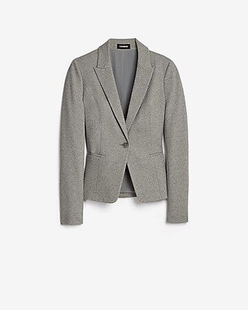 Soft Knit Peak Lapel Blazer | Express