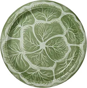 Melissa's Garden Cabbage Disposable Paper Dinner Plates Pack of 8 - Great for outdoor events, bbq... | Amazon (US)