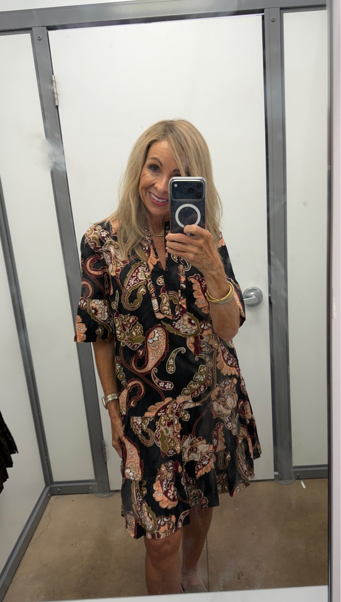 Loved this pretty dress for fall. Fabulous colors. Wearing a small

#LTKOver40