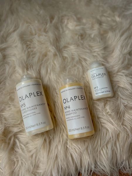 Olaplex shampoo, conditioner, and hair perfector 🤍

#LTKsalealert #LTKSeasonal #LTKbeauty