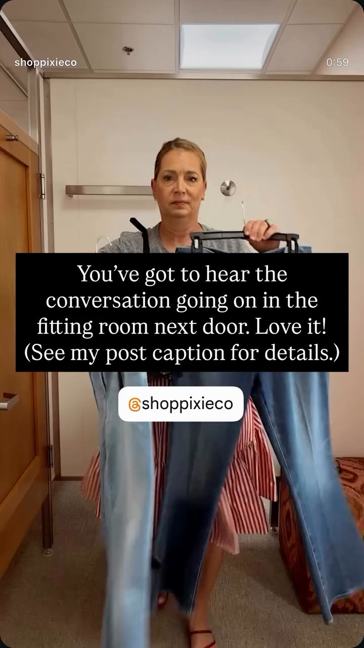 You’ve got to hear the conversation going on in the fitting room next door. Love it!
(See my post caption for details.)