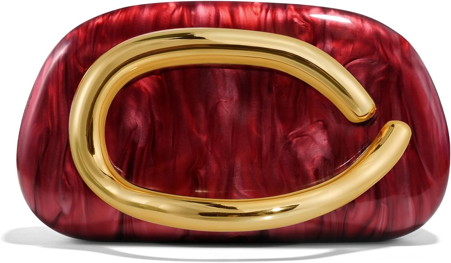 NEWROGENG Clutch Purses for Women Formal, PU Leather/Marble Acrylic Evening Bags with Chain, Tren... | Amazon (US)