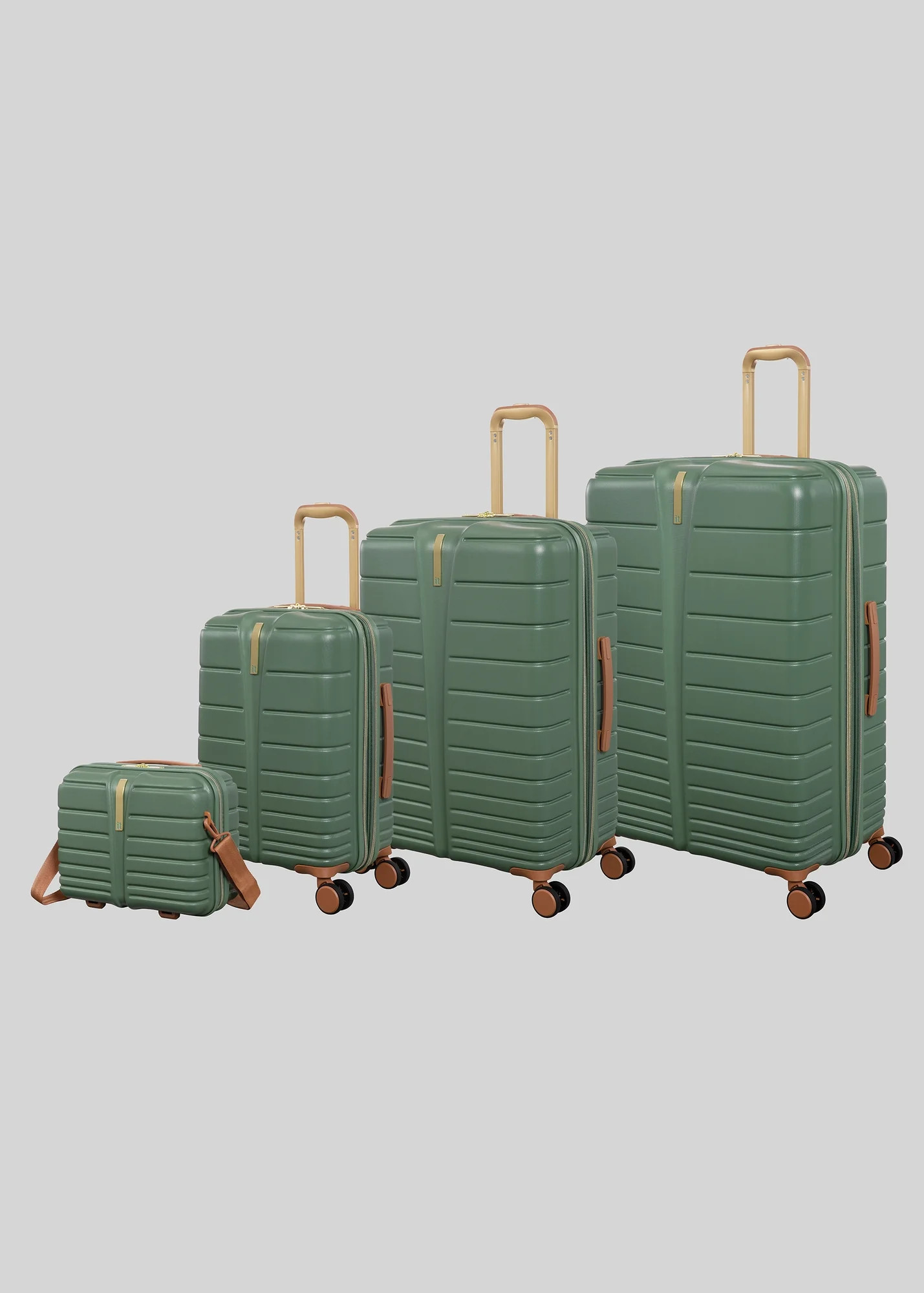 IT Luggage Green Fascinate Hardshell Suitcase | Matalan (UK)