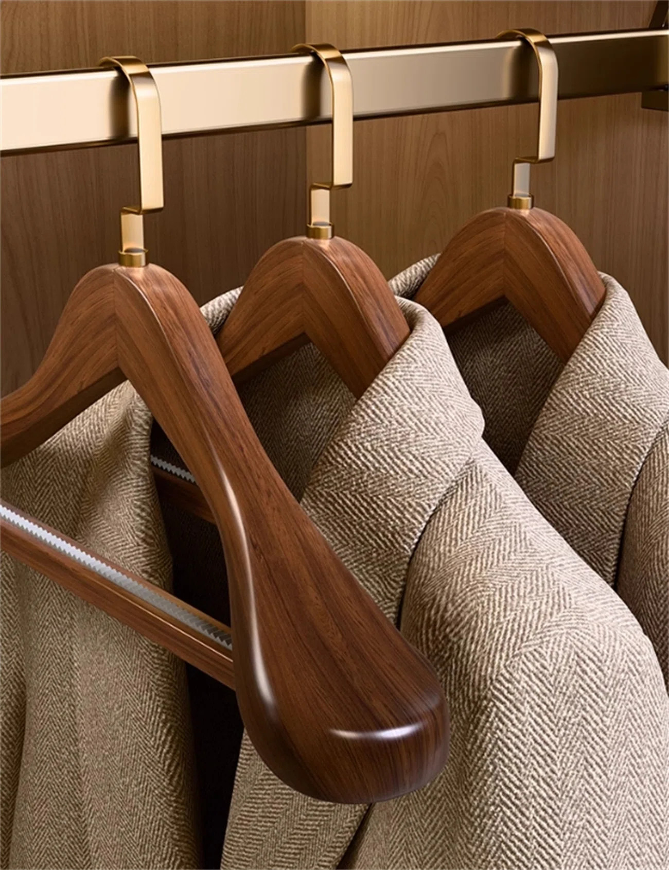 Lady's Elegance Tailored Wooden Hangers | Wayfair North America
