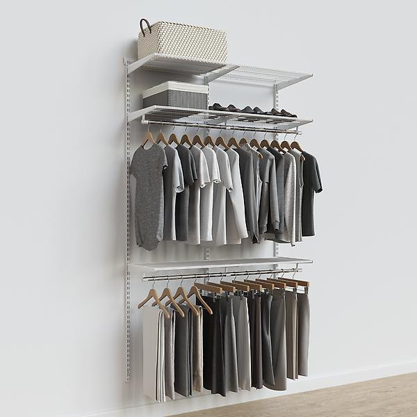 Elfa Classic 4' White Kit | The Container Store