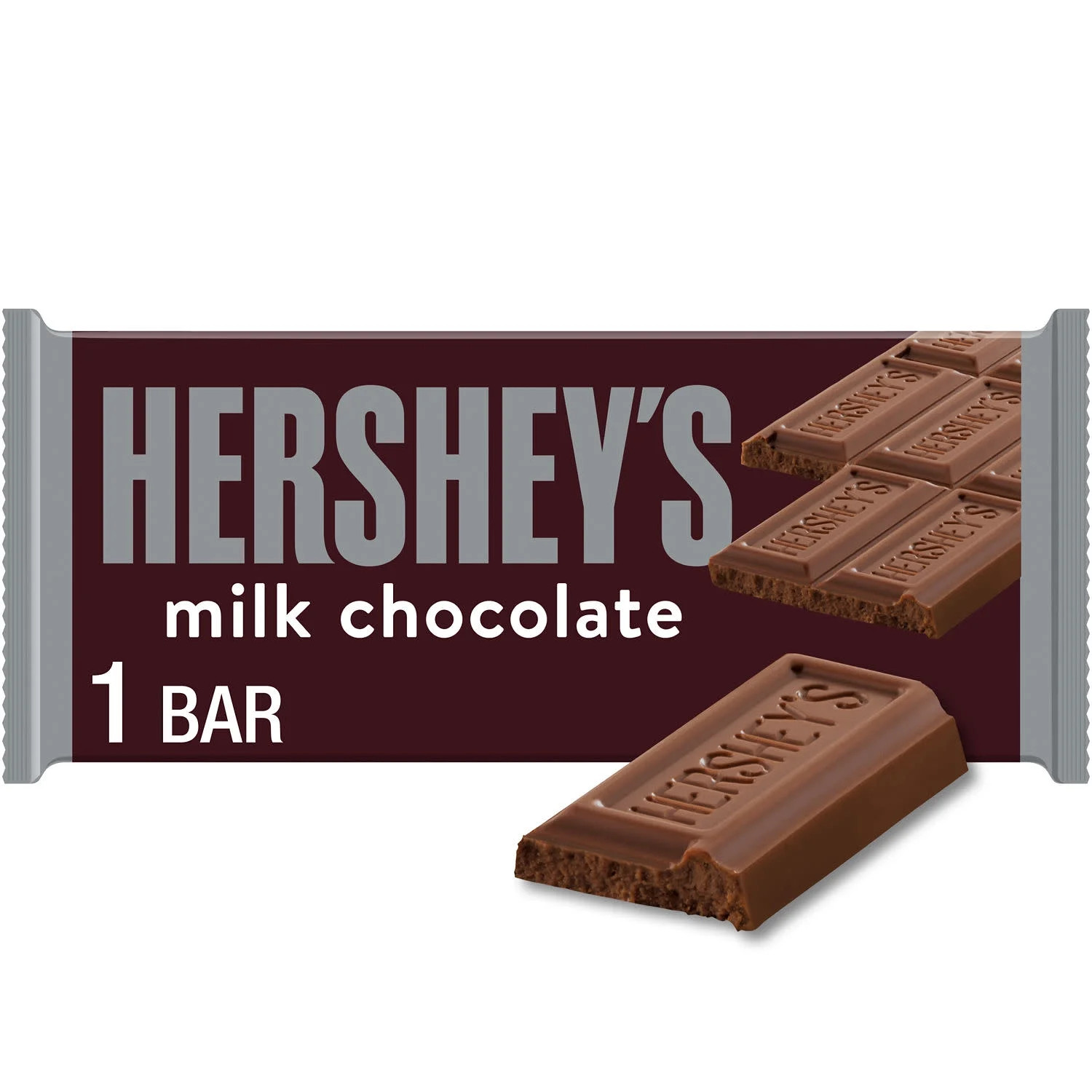 Hershey's Milk Chocolate Candy, Bar 1.55 oz | Walmart (US)