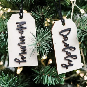 Personalized Wooden Stocking Tag, Stocking Name Tags, Farmhouse Name Tags For Christmas Stocking,... | Etsy (US)