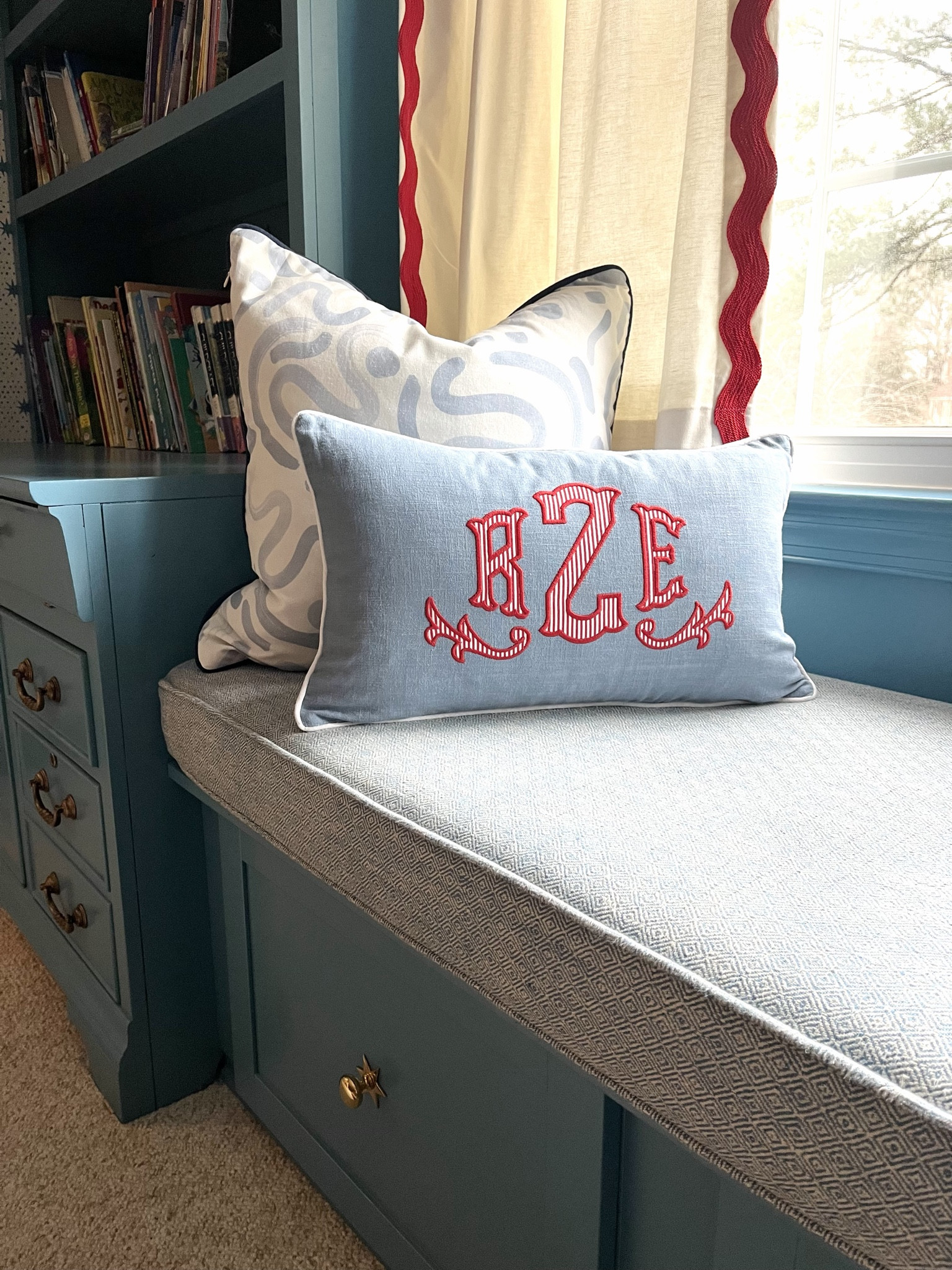 Monogrammed pillows 

#LTKKids #LTKFindsUnder100 #LTKHome