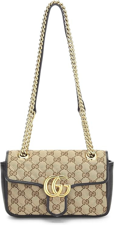 Amazon.com: Gucci, Pre-loved Original GG Canvas Marmont Matelassé Mini, Black : Amazon Luxury | Amazon (US)