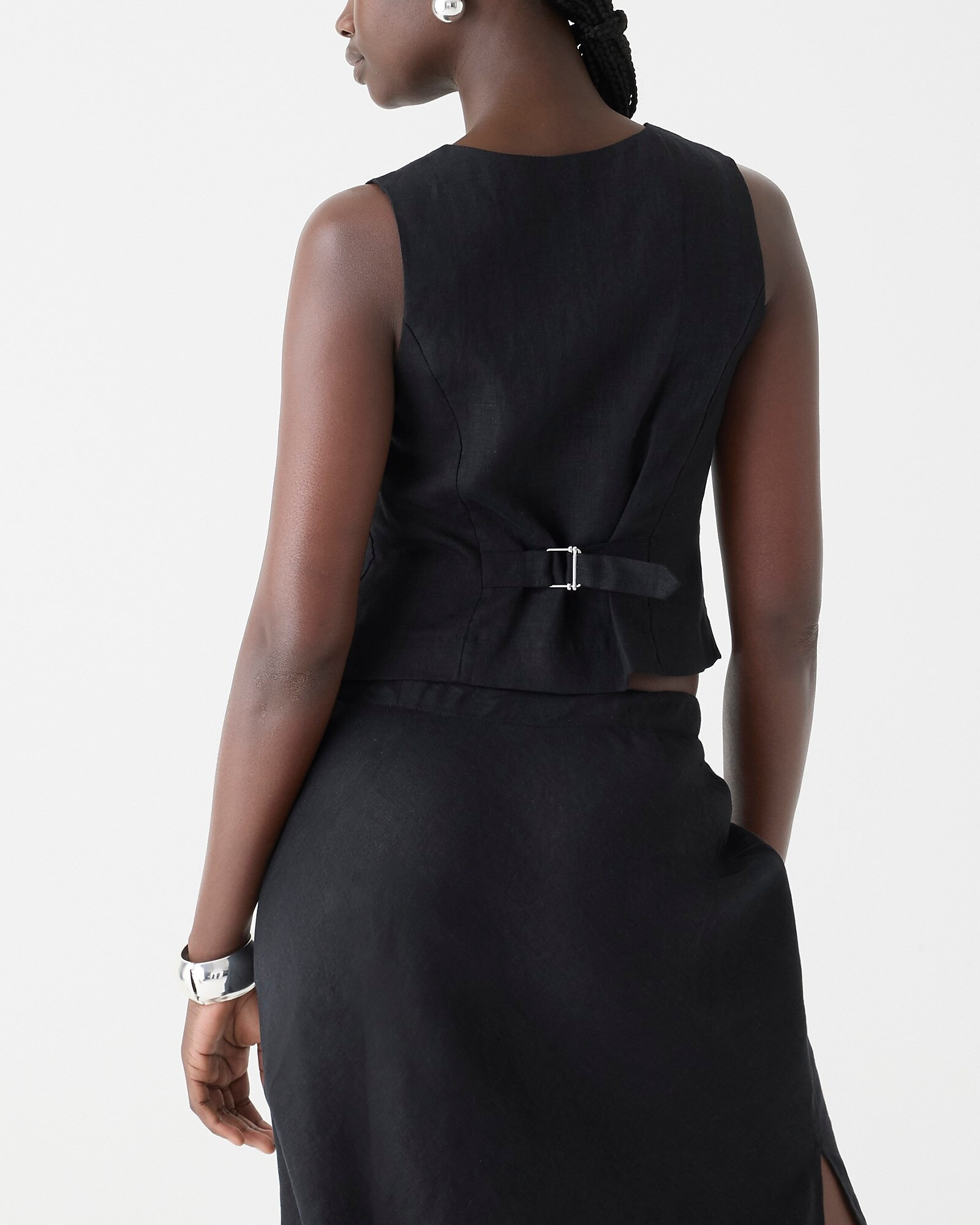 Slim-fit linen vest | J. Crew US