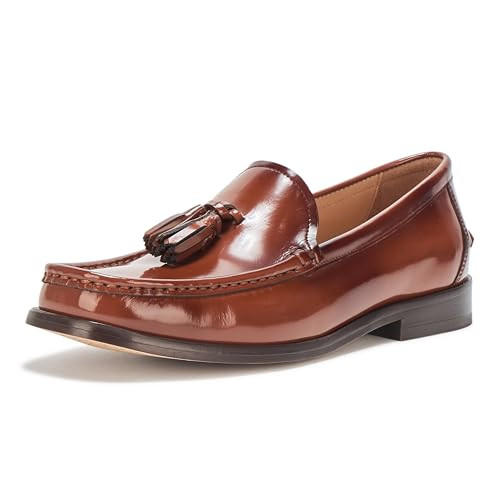 Cole Haan Women's Lana Lux Tassel Loafers, Dark Cuoio Box Leather, 9-B US | Amazon (US)