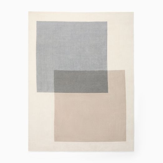 Overlap Blocks Wool Rug | West Elm (US)