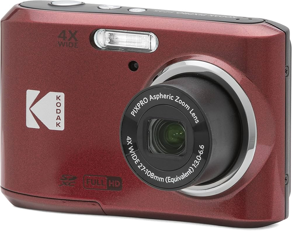 KODAK PIXPRO Friendly Zoom FZ45-RD 16MP Digital Camera with 4X Optical Zoom 27mm Wide Angle and 2... | Amazon (US)