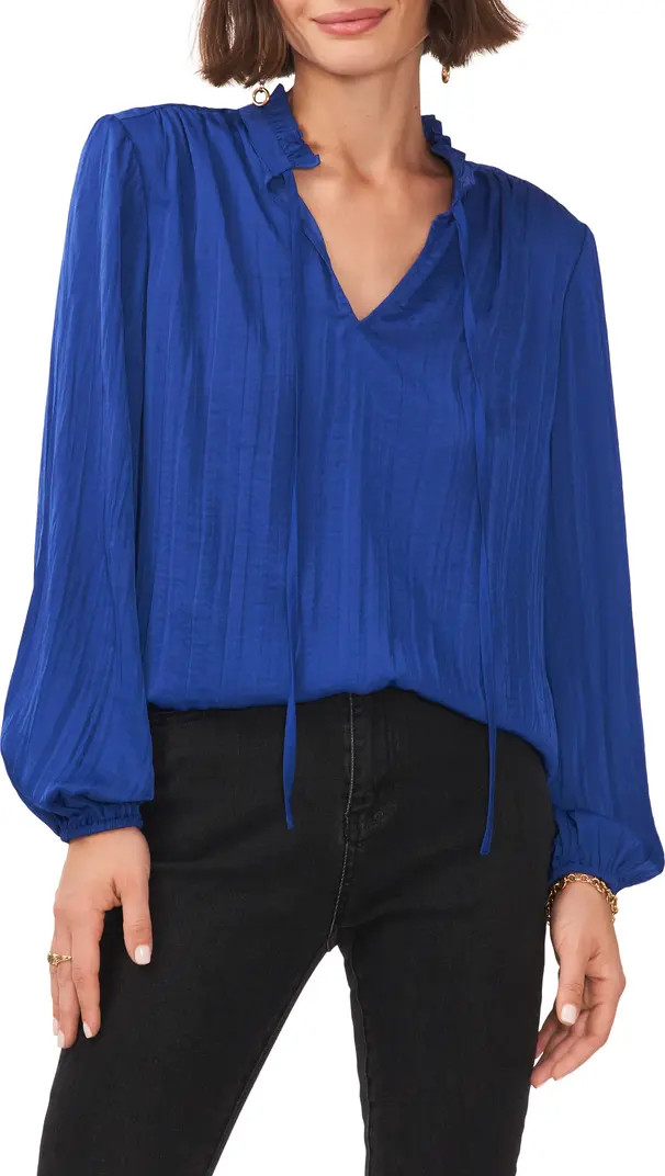 Vince Camuto Split Neck Blouse | Nordstrom | Nordstrom