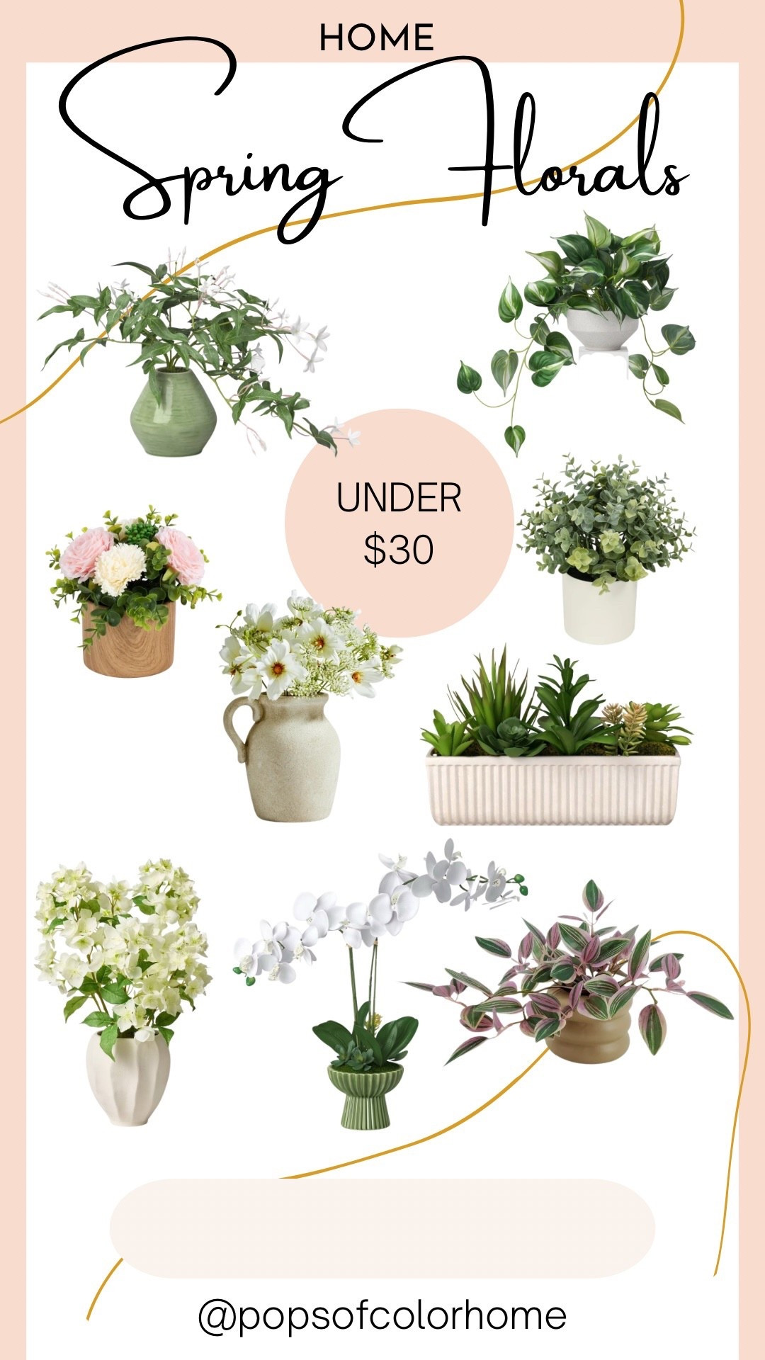 Spring plants and florals $30 and under!

#LTKSaleAlert #LTKHome #LTKSeasonal