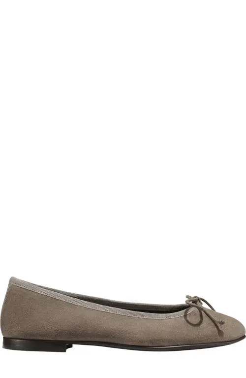 MARGAUX The Demi Flat in Truffle Suede at Nordstrom, Size 39.5 | Nordstrom