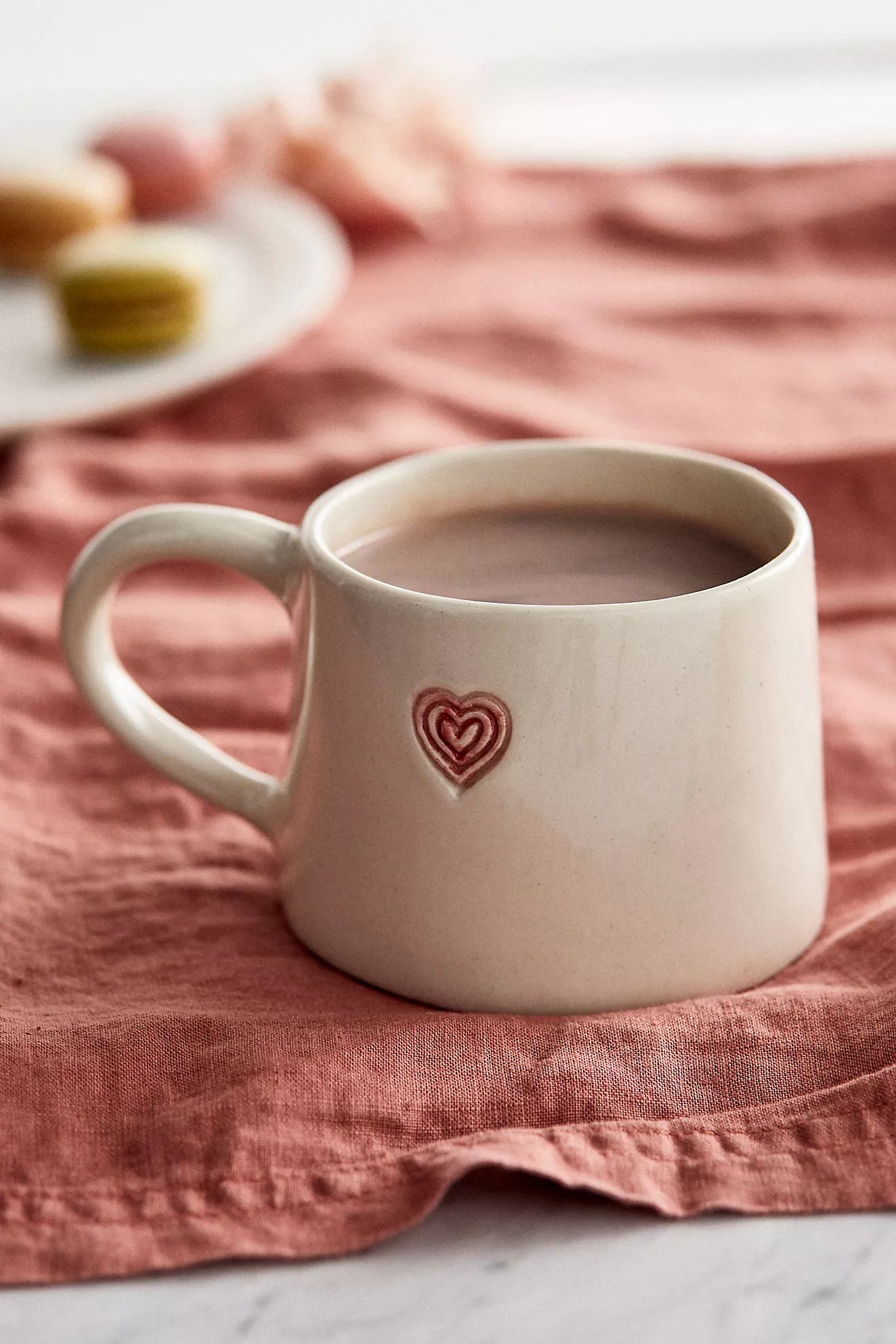 Ring of Hearts Ceramic Mug | Anthropologie (US)