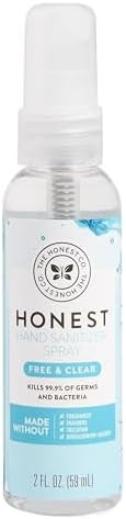 The Honest Company Plant-Based Hand Sanitizer Spray | Kills 99.9% of Germs | Hypoallergenic, Quic... | Amazon (US)
