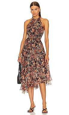 A.L.C. Elaine Dress in Port Wine Multi from Revolve.com | Revolve Clothing (Global)
