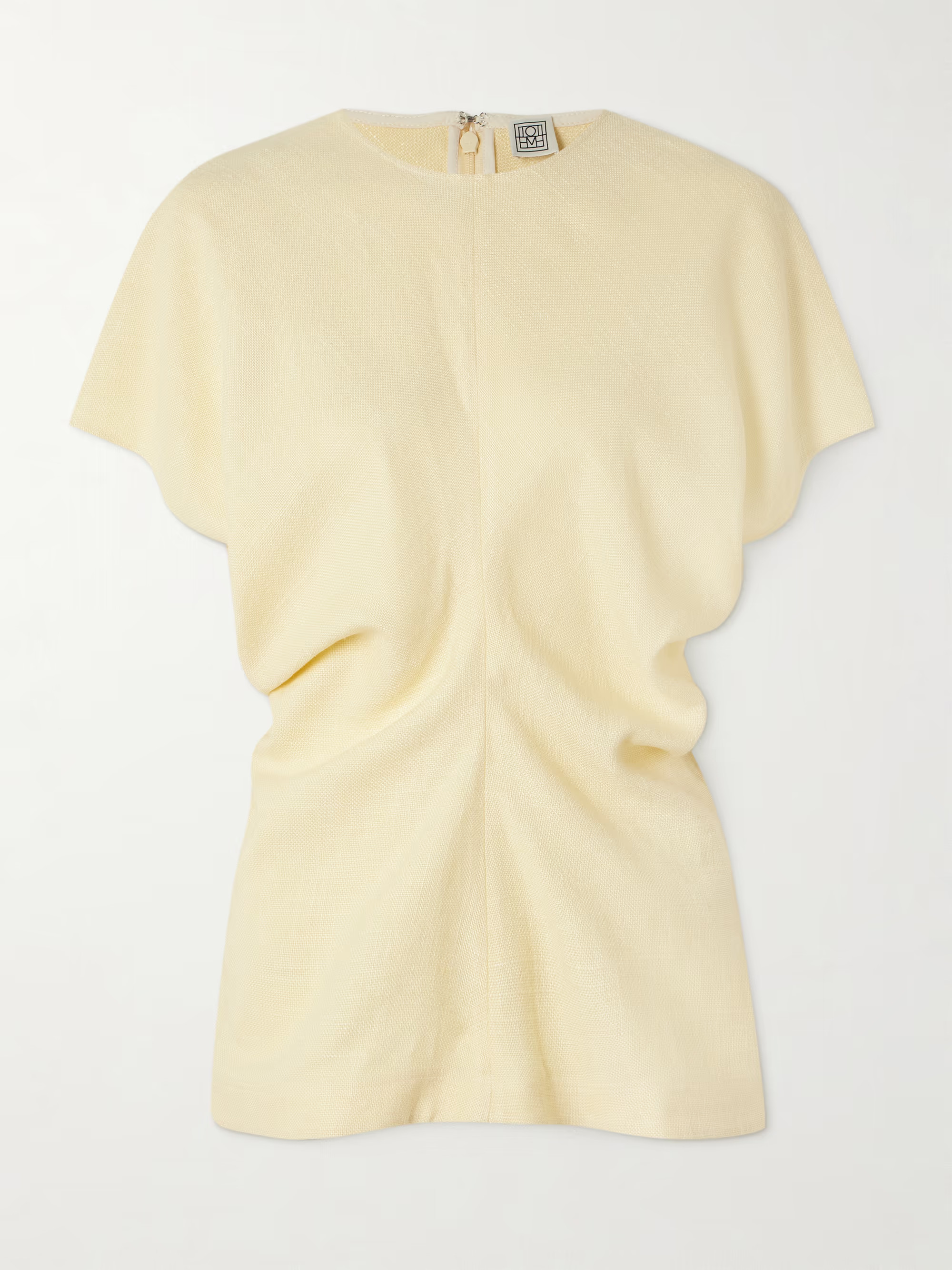 Gathered woven top | NET-A-PORTER (US)