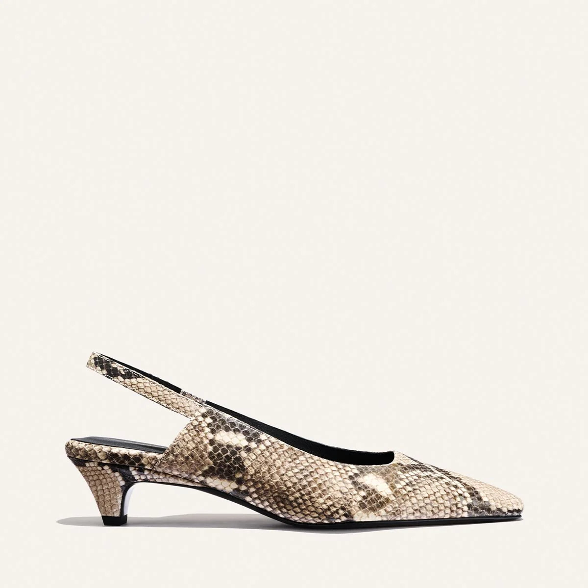 The Sofia Sling - Natural Python Embossed | Margaux
