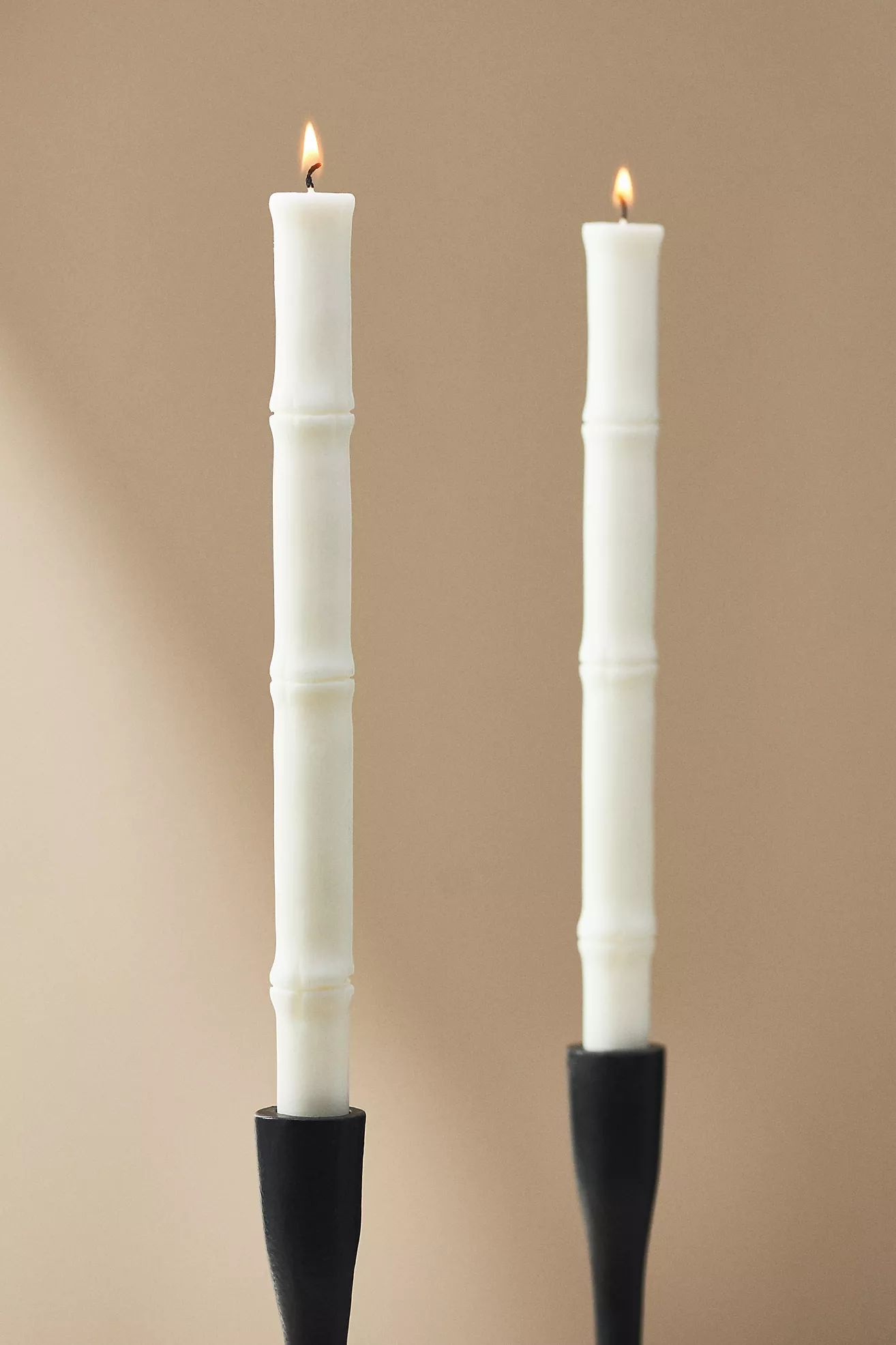 Bamboo Taper Candles, Set of 2 | Anthropologie (US)