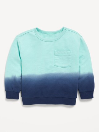 Printed Oversized French Terry Pocket Sweatshirt for Toddler Boys | Old Navy (US)