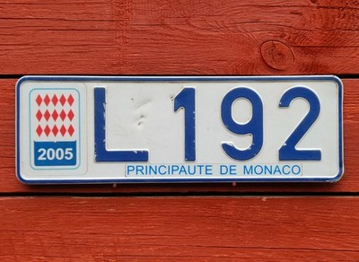 poznávací značka MONACO/MONEGASQUE z Evropy | eBay US